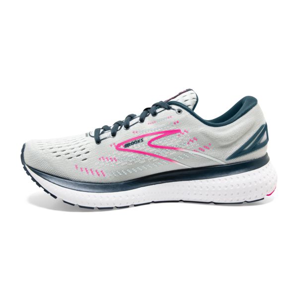 Brooks Glycerin 19 Women's Road Running Shoes Grey / Navy / Pink | NZ-914683