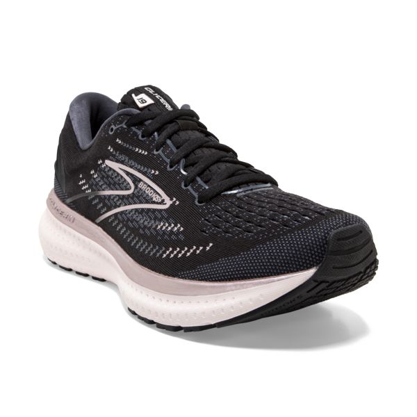 Brooks Glycerin 19 Women's Road Running Shoes Black / White | NZ-916342