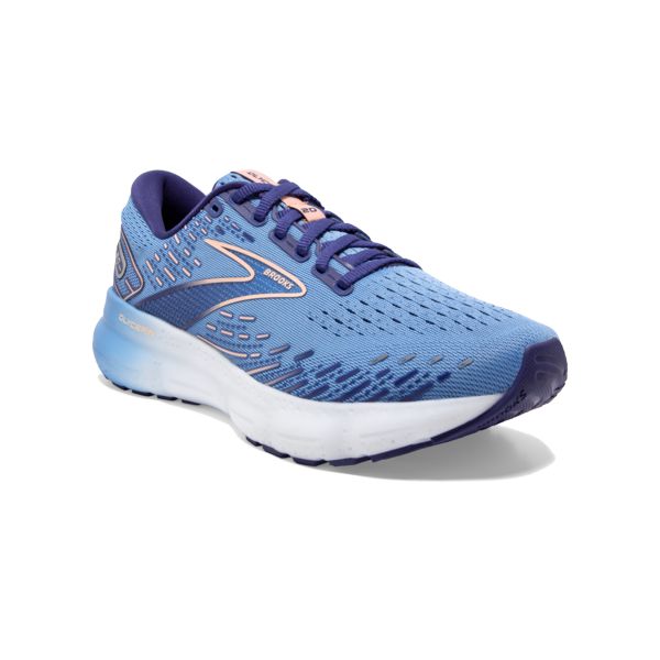 Brooks Glycerin 20 Women's Road Running Shoes Blue / Gold / White | NZ-163702