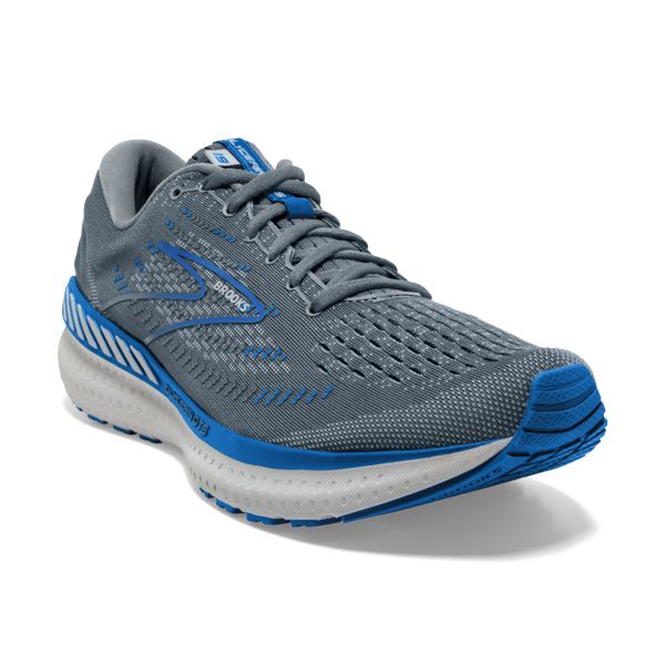 Brooks Glycerin GTS 19 Men's Road Running Shoes Grey / Blue / White | NZ-314280