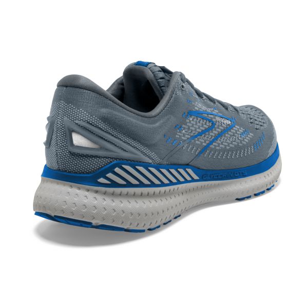 Brooks Glycerin GTS 19 Men's Road Running Shoes Grey / Blue / White | NZ-314280