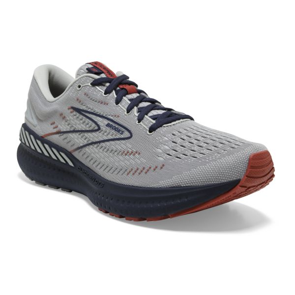 Brooks Glycerin GTS 19 Men's Road Running Shoes Grey / Navy / Brown | NZ-936748