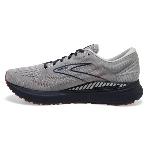 Brooks Glycerin GTS 19 Men's Road Running Shoes Grey / Navy / Brown | NZ-936748