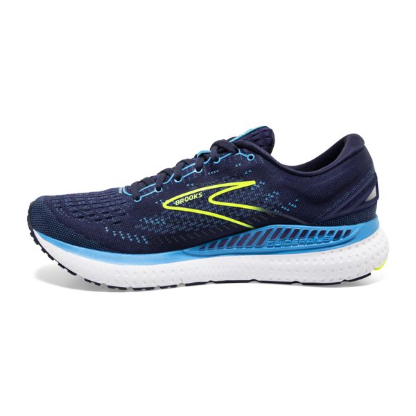 Brooks Glycerin GTS 19 Men's Road Running Shoes Navy / Blue / Yellow | NZ-98341