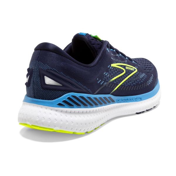 Brooks Glycerin GTS 19 Men's Road Running Shoes Navy / Blue / Yellow | NZ-98341