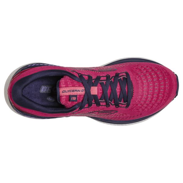 Brooks Glycerin GTS 19 Women's Road Running Shoes Red / Purple / White | NZ-673180