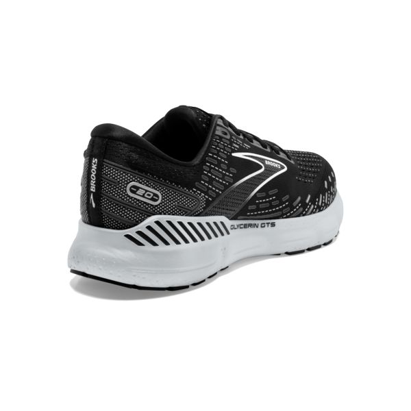 Brooks Glycerin GTS 20 Women's Road Running Shoes Black / White / Grey | NZ-539710