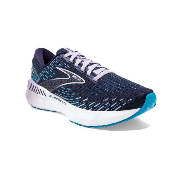 Brooks Glycerin GTS 20 Women's Road Running Shoes Navy / Blue / White | NZ-637249