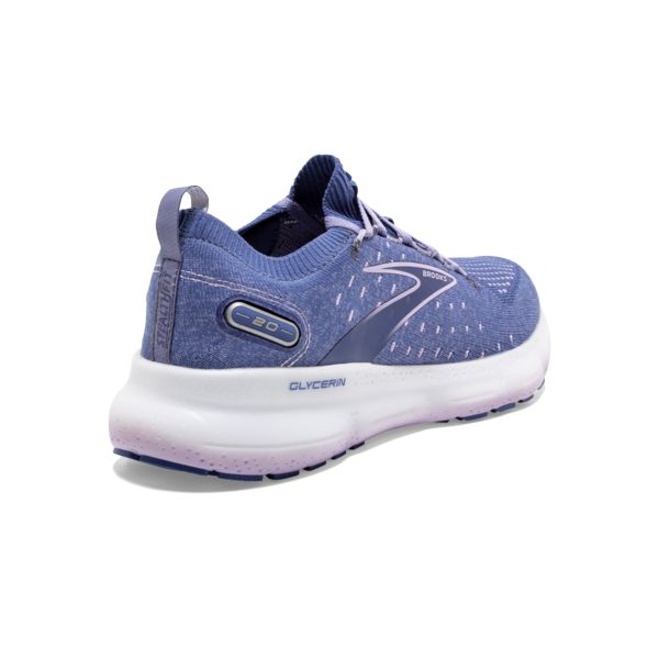 Brooks Glycerin StealthFit 20 Women's Road Running Shoes Blue / White | NZ-817643