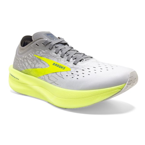 Brooks Hyperion Elite 2 Men's Road Running Shoes White / Silver / Yellow | NZ-86794