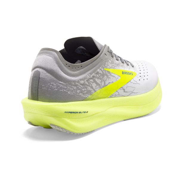 Brooks Hyperion Elite 2 Men's Road Running Shoes White / Silver / Yellow | NZ-86794