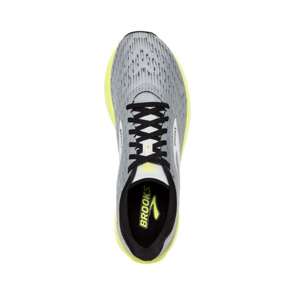 Brooks Hyperion Tempo Men's Road Running Shoes Grey / Black / Yellow | NZ-462017