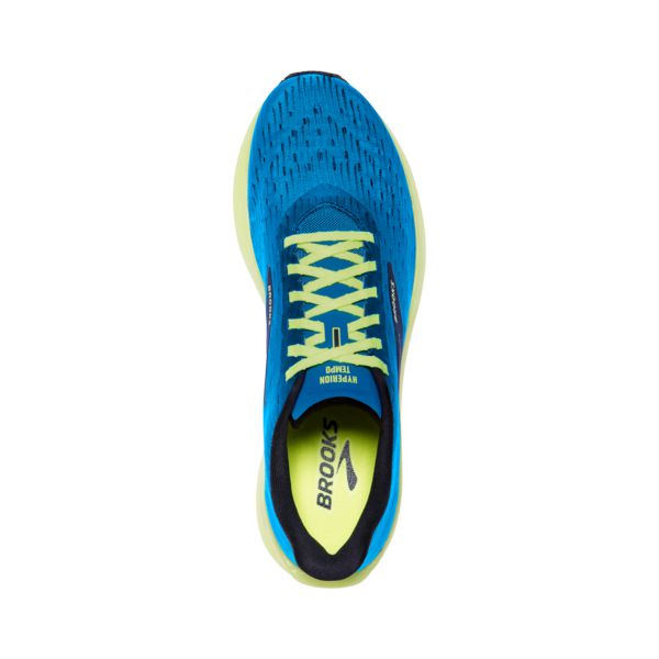 Brooks Hyperion Tempo Men's Road Running Shoes Blue / Black / Yellow | NZ-49285