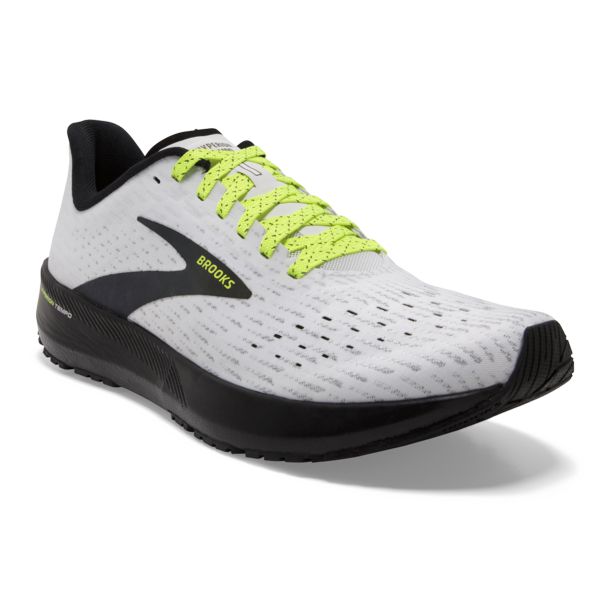 Brooks Hyperion Tempo Men's Road Running Shoes White / Yellow / Black | NZ-658209