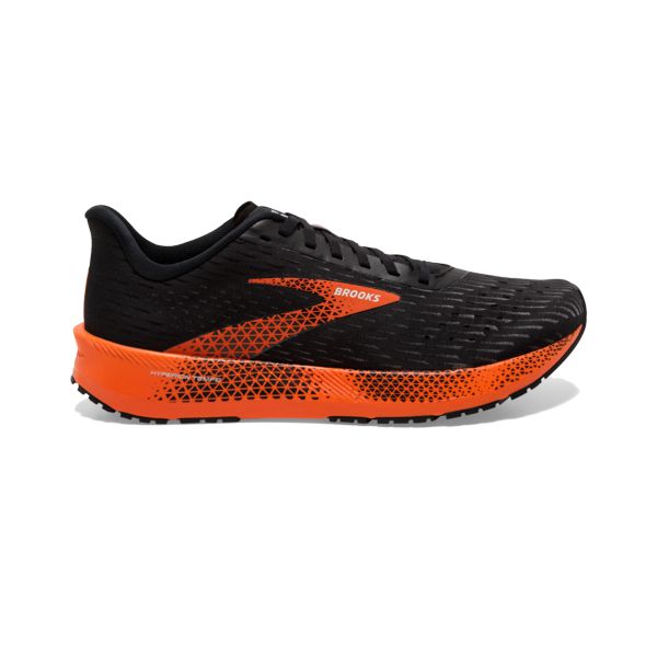 Brooks Hyperion Tempo Men\'s Road Running Shoes Black / Orange | NZ-840972