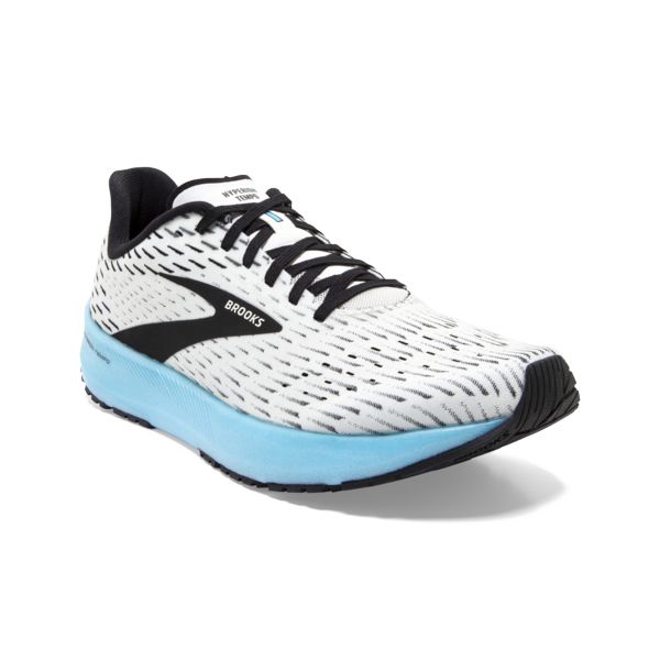 Brooks Hyperion Tempo Men's Road Running Shoes White / Black / Blue | NZ-902187