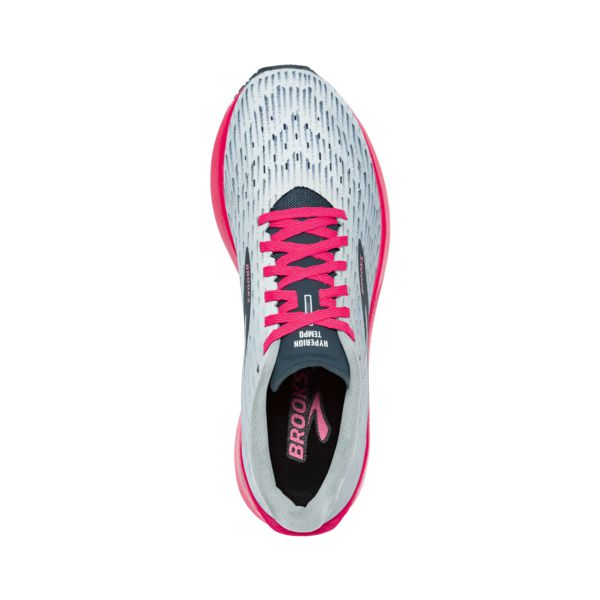 Brooks Hyperion Tempo Women's Road Running Shoes Grey / Navy / Pink | NZ-69153