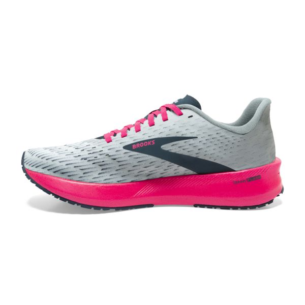 Brooks Hyperion Tempo Women's Road Running Shoes Grey / Navy / Pink | NZ-69153