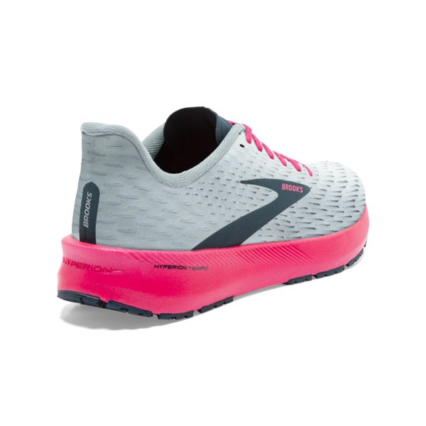 Brooks Hyperion Tempo Women's Road Running Shoes Grey / Navy / Pink | NZ-69153