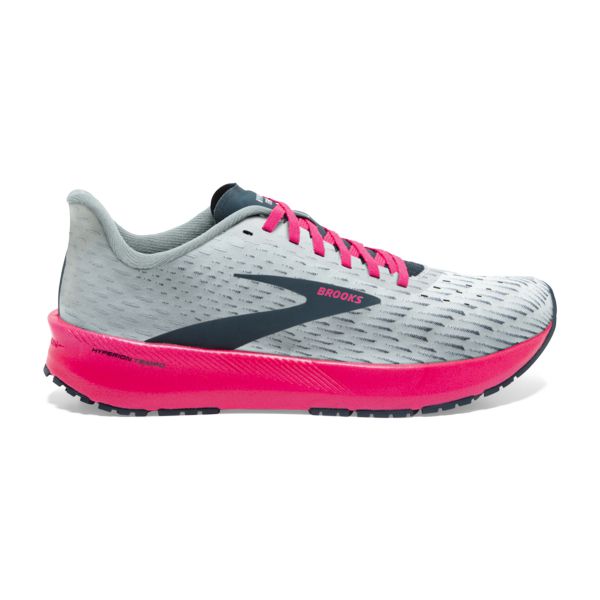 Brooks Hyperion Tempo Women\'s Road Running Shoes Grey / Navy / Pink | NZ-69153