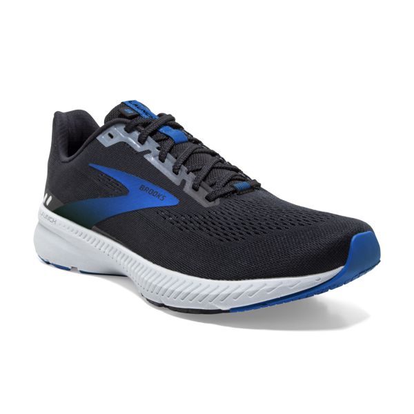 Brooks Launch 8 Men's Road Running Shoes Black / Grey / Blue | NZ-418036