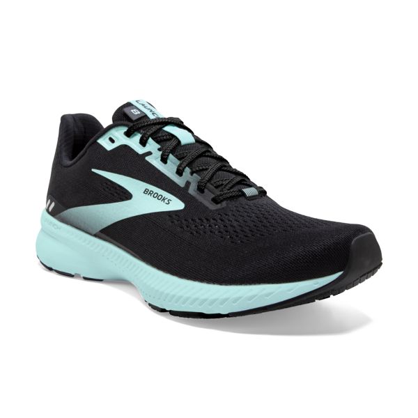 Brooks Launch 8 Women's Road Running Shoes Black / Blue | NZ-483126