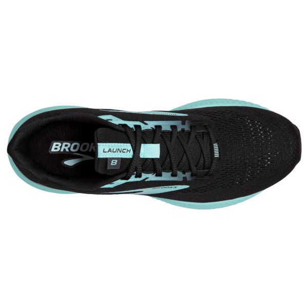 Brooks Launch 8 Women's Road Running Shoes Black / Blue | NZ-483126