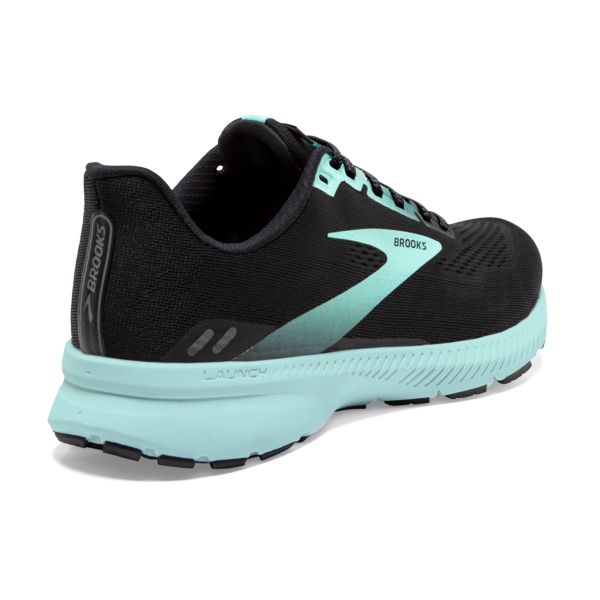 Brooks Launch 8 Women's Road Running Shoes Black / Blue | NZ-483126