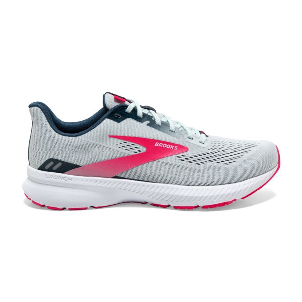 Brooks Launch 8 Women\'s Road Running Shoes Grey / Pink / White | NZ-504938