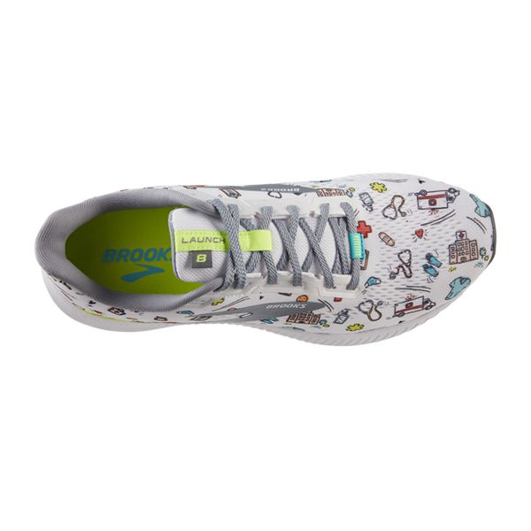 Brooks Launch 8 Women's Road Running Shoes White / Multicolor | NZ-592847