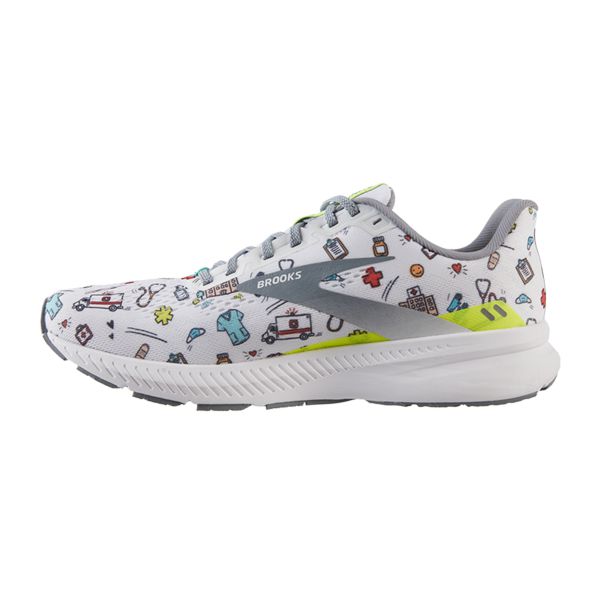 Brooks Launch 8 Women's Road Running Shoes White / Multicolor | NZ-592847