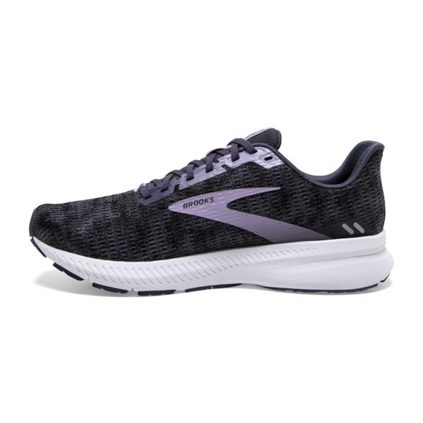 Brooks Launch 8 Women's Road Running Shoes Black / Purple / White | NZ-947683