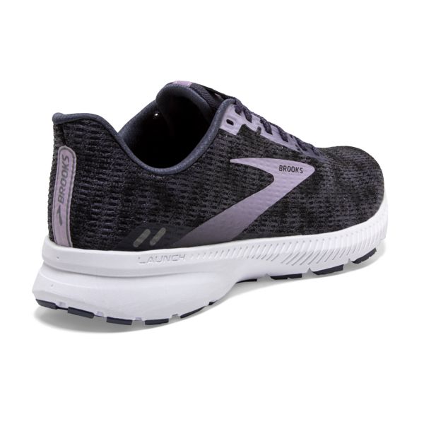 Brooks Launch 8 Women's Road Running Shoes Black / Purple / White | NZ-947683