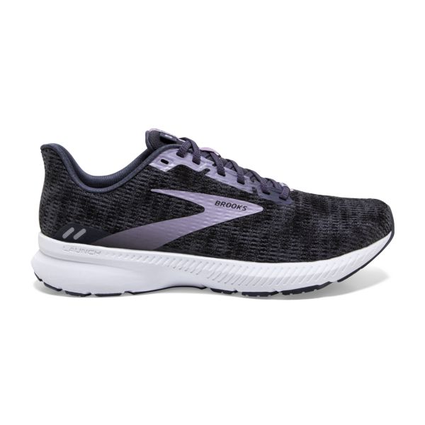 Brooks Launch 8 Women\'s Road Running Shoes Black / Purple / White | NZ-947683