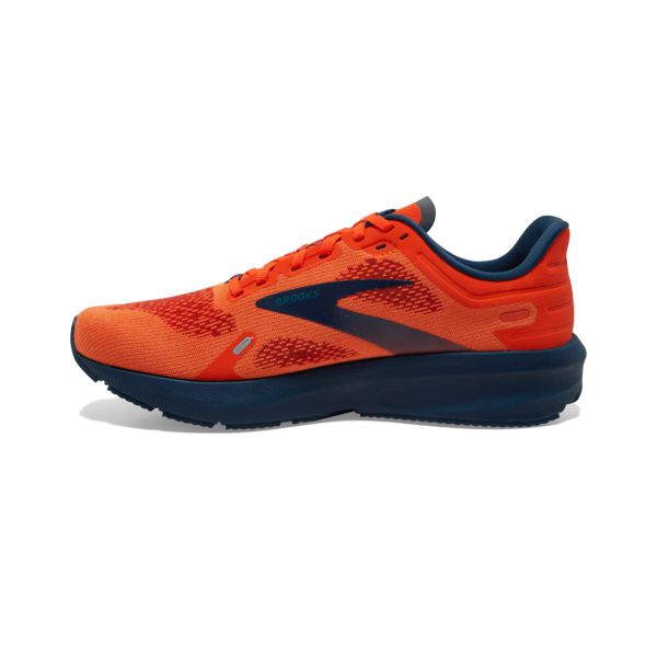 Brooks Launch 9 Men's Road Running Shoes Orange / Navy | NZ-67135