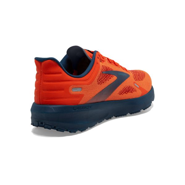 Brooks Launch 9 Men's Road Running Shoes Orange / Navy | NZ-67135