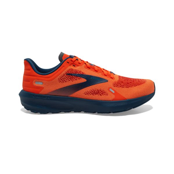 Brooks Launch 9 Men\'s Road Running Shoes Orange / Navy | NZ-67135