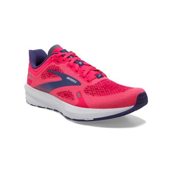 Brooks Launch 9 Women's Road Running Shoes Pink / Blue / White | NZ-348029