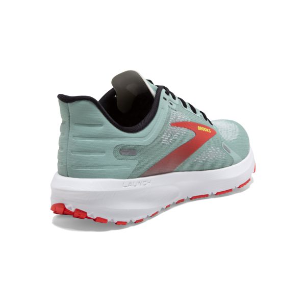 Brooks Launch 9 Women's Road Running Shoes Green / Black / Red | NZ-430821