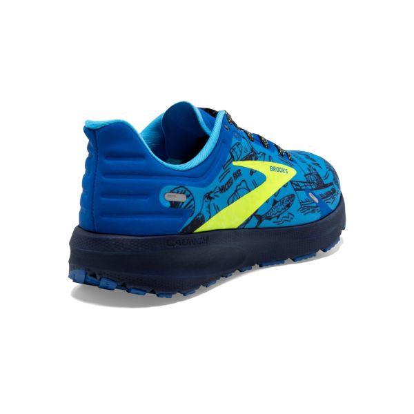 Brooks Launch 9 Women's Road Running Shoes Blue / Yellow / Black | NZ-971068