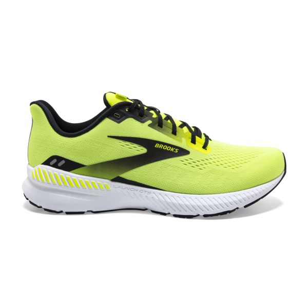 Brooks Launch GTS 8 Men\'s Road Running Shoes Yellow / Black / White | NZ-506183