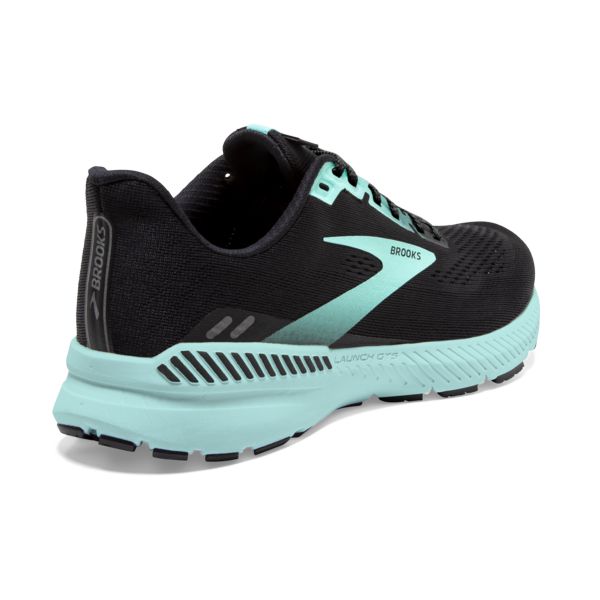 Brooks Launch GTS 8 Women's Road Running Shoes Black / Blue | NZ-142309