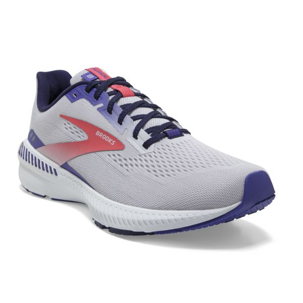 Brooks Launch GTS 8 Women's Road Running Shoes Grey / Purple / Coral | NZ-172534