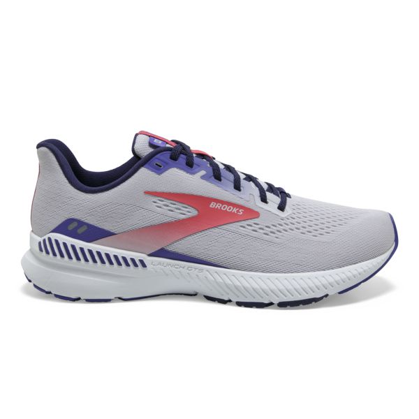 Brooks Launch GTS 8 Women\'s Road Running Shoes Grey / Purple / Coral | NZ-172534