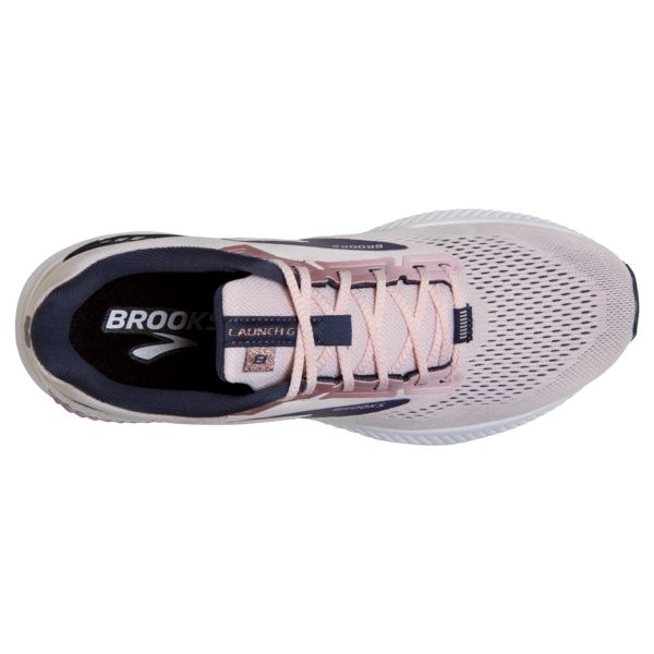 Brooks Launch GTS 8 Women's Road Running Shoes Pink / Navy / White | NZ-435972