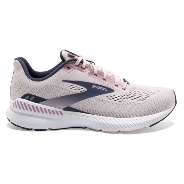 Brooks Launch GTS 8 Women\'s Road Running Shoes Pink / Navy / White | NZ-435972