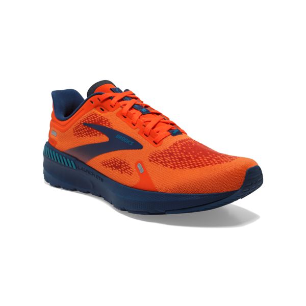 Brooks Launch GTS 9 Men's Road Running Shoes Orange / Navy | NZ-921035