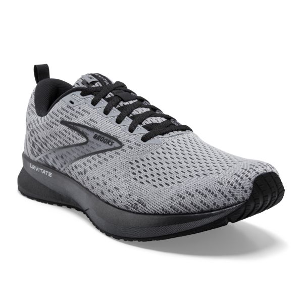 Brooks Levitate 5 Men's Road Running Shoes Grey / Black | NZ-39827