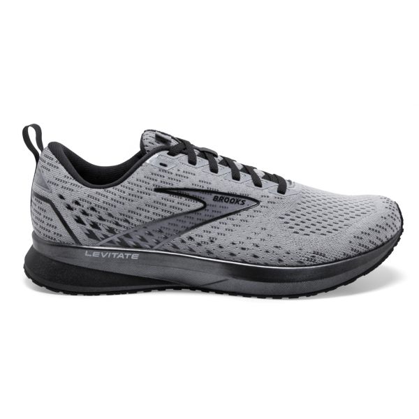 Brooks Levitate 5 Men\'s Road Running Shoes Grey / Black | NZ-39827