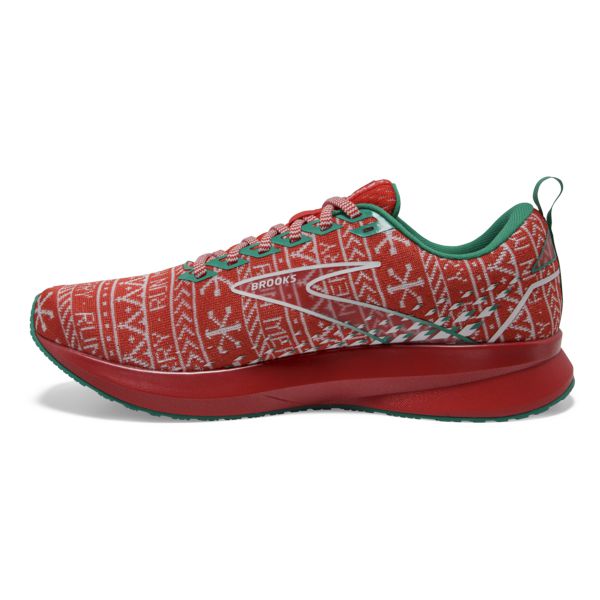 Brooks Levitate 5 Men's Road Running Shoes Red / White / Green | NZ-601729